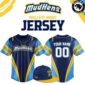 Toledo Mud Hens x Walleye Night 2026 Edition Baseball Jersey 1