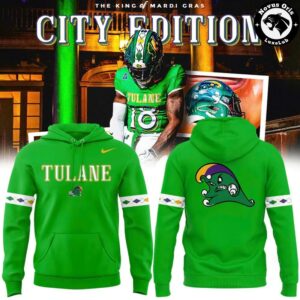 Tulane Green Wave 2026 City Edition King of Mardi Gras Hoodie 2