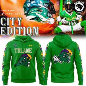 Tulane Green Wave 2026 City Edition King of Mardi Gras Hoodie 3
