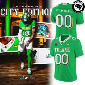 Tulane Green Wave 2026 City Edition King of Mardi Gras Jersey 1