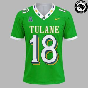Tulane Green Wave Football 2026 City 18 Green Soccer Jersey 2