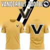 Vanderbilt Commodores Gold Football T-Shirt