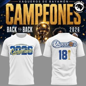 Vaqueros de Bayamn BSN 2026 Campeones Graphic T Shirt 1