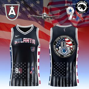 WNBA 9 11 25th Anniversary 2001 2026 Custom Basketball Jersey 1