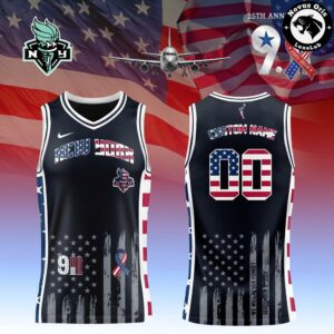 WNBA 9 11 25th Anniversary 2001 2026 Custom Basketball Jersey 12