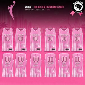 WNBA Breast Health Awareness Night 2026 Custom Basketball Jersey
