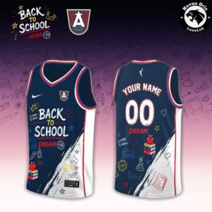 WNBA x Back To School 2026 Limited Edition Black Basketball Jersey 1