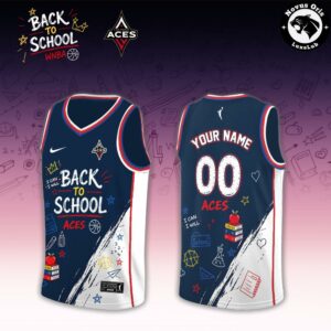 WNBA x Back To School 2026 Limited Edition Black Basketball Jersey 4