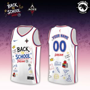 WNBA x Back To School 2026 Limited Edition White Basketball Jersey 5