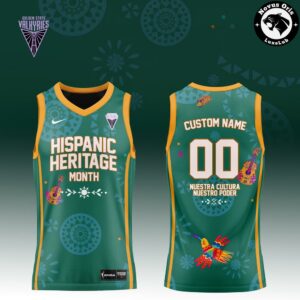 WNBA x Hispanic Heritage Month Green Custom Basketball Jersey 2