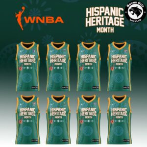 WNBA x Hispanic Heritage Month Green Custom Basketball Jersey