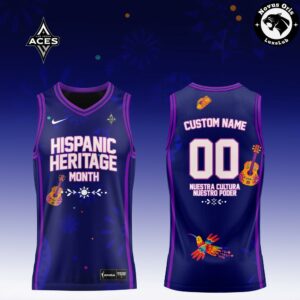 WNBA x Hispanic Heritage Month Purple Custom Basketball Jersey 5