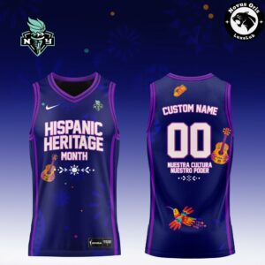 WNBA x Hispanic Heritage Month Purple Custom Basketball Jersey 7