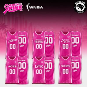 WNBA x Rock the Pink Night 2026 Custom Basketball Jersey