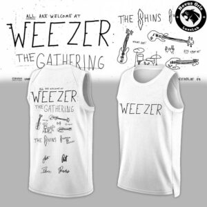 Weezer The Gathering World Wide Tour 2026 Basketball Jersey 2