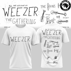 Weezer The Gathering World Wide Tour 2026 T Shirt 3