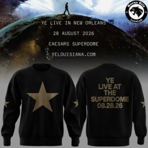 Ye Live At The Superdome Tour 2026 Graphic Sweatshirt 2