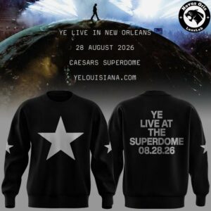 Ye Live At The Superdome Tour 2026 Graphic Sweatshirt 3