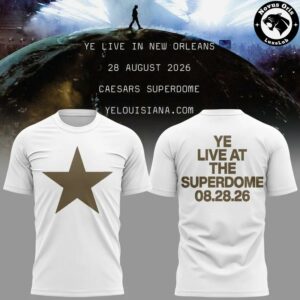 Ye Live At The Superdome Tour 2026 Graphic T-Shirt