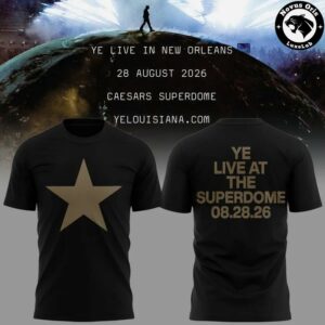Ye Live At The Superdome Tour 2026 Graphic T Shirt 2