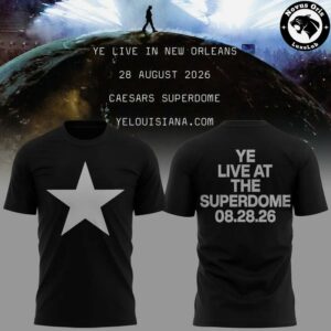 Ye Live At The Superdome Tour 2026 Graphic T Shirt 3