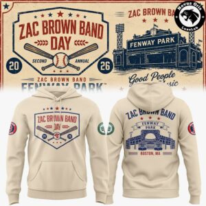 Zac Brown Band Love and Fear Tour 2026 in Fenway Park Hoodie 3