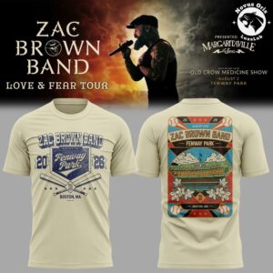 Zac Brown Band Love and Fear Tour 2026 in Fenway Park T-Shirt