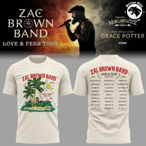 Zac Brown Band Love and Fear Tour 2026 in Fenway Park T Shirt 3
