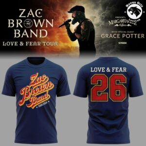 Zac Brown Band Love and Fear Tour 2026 in Fenway Park T Shirt 5