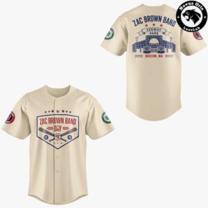 Zac Brown Band x Boston Red Sox Love and Fear Tour 2026 Baseball Jersey 2
