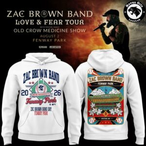 Zac Brown Band x Boston Red Sox Love and Fear Tour 2026 Hoodie