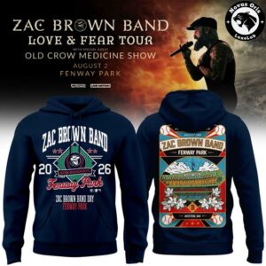 Zac Brown Band x Boston Red Sox Love and Fear Tour 2026 Hoodie 2