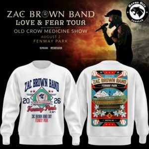 Zac Brown Band x Boston Red Sox Love and Fear Tour 2026 Sweatshirt