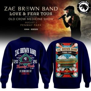Zac Brown Band x Boston Red Sox Love and Fear Tour 2026 Sweatshirt 2