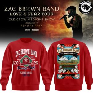 Zac Brown Band x Boston Red Sox Love and Fear Tour 2026 Sweatshirt 3