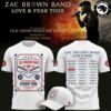 Zac Brown Band x Boston Red Sox Love and Fear Tour 2026 T-Shirt