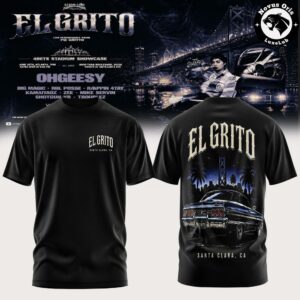49ers Stadium Showcase El Grito Bay Area Street Culture Black T-Shirt