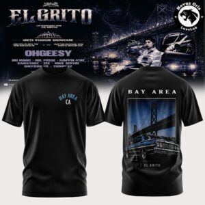 49ers Stadium Showcase El Grito Bay Area Street Culture Black T Shirt 4
