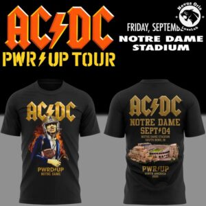 ACDC Live From Notre Dame Stadium Power Up Tour Concert 2026 T Shirt 2
