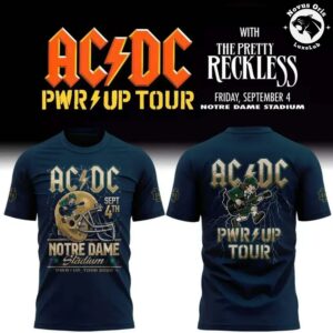 ACDC Live From Notre Dame Stadium Power Up Tour Concert 2026 T Shirt 3