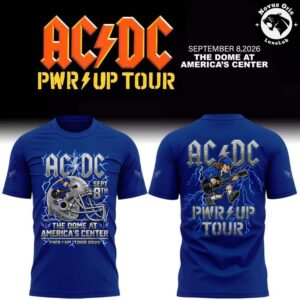 AC/DC PWR UP Tour x St. Louis Battlehawks 2026 T-Shirt