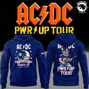 ACDC x New York Giants Power Up Tour 2026 Pullover Hoodie 2