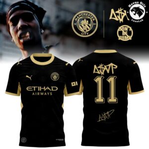 A$AP Rocky x Manchester City Limited Edition Signature T-Shirt