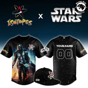Albuquerque Isotopes Star Wars Mandalorian Custom Black Baseball Jersey