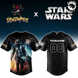 Albuquerque Isotopes Star Wars Mandalorian Custom Black Baseball Jersey 2