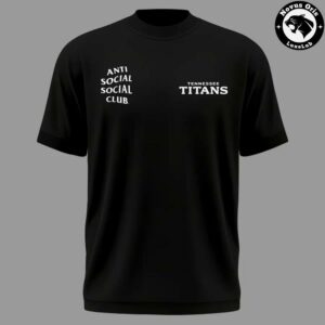 Anti Social Social Club x Tennessee Titans Black T Shirt 2