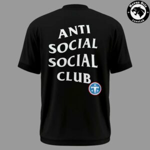 Anti Social Social Club x Tennessee Titans Black T Shirt 3