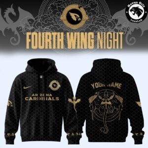 Arizona Cardinals Fourth Wing Night 2026 Custom Pullover Hoodie