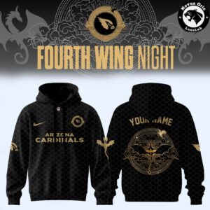 Arizona Cardinals Fourth Wing Night 2026 Custom Pullover Hoodie 2