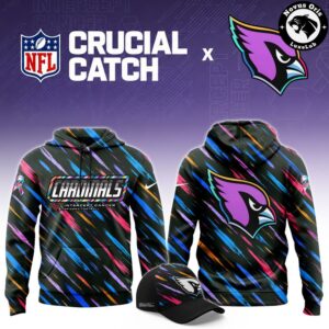 Arizona Cardinals NFL Crucial Catch 2026 Intercept Cancer Hoodie